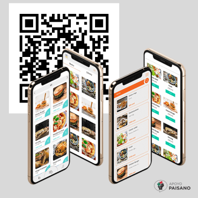 Menú digital con codigo QR para restaurantes